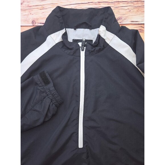 FootJoy FJ Black/White Windbreaker Golf Jacket Large - Picture 5 of 8